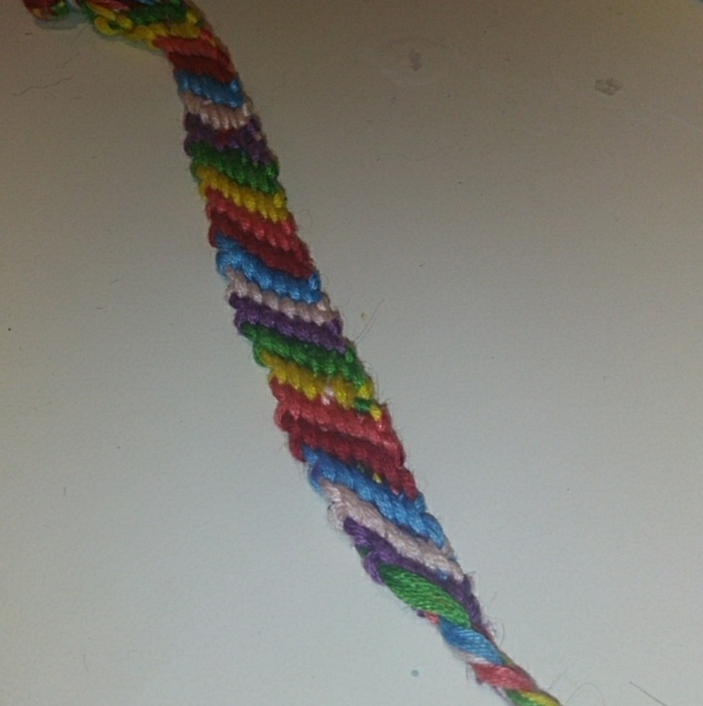 Rainbow friendship bracelet
